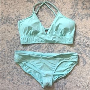 athleta teal bathing suit